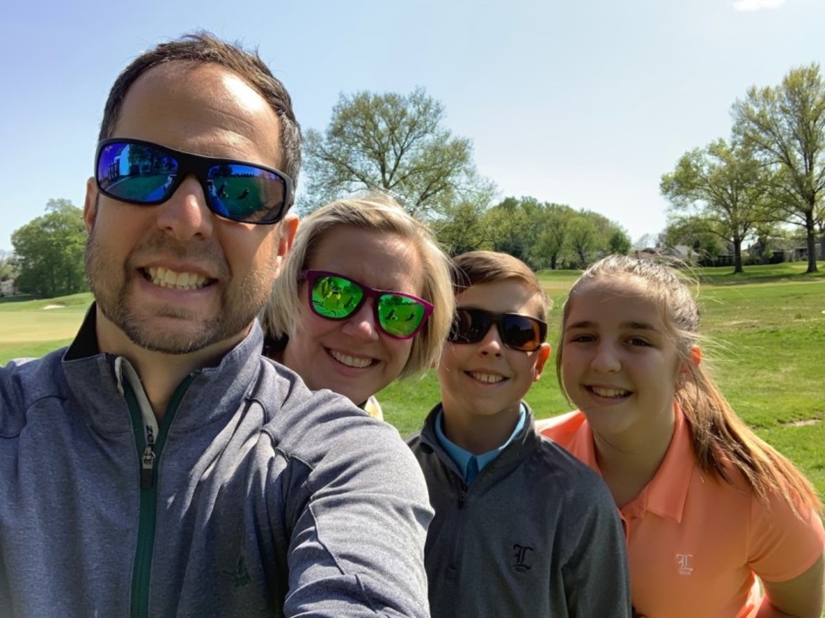 Ari Flaisher (from left), founder of We Are The Fifty, with his family: wife Jen, son Jonah and daughter Libby
